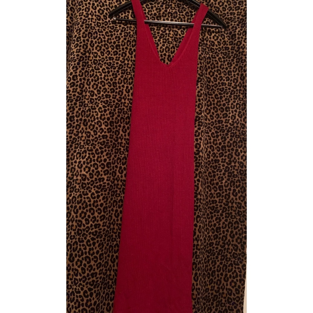 Ribbed Knit Midi Dress